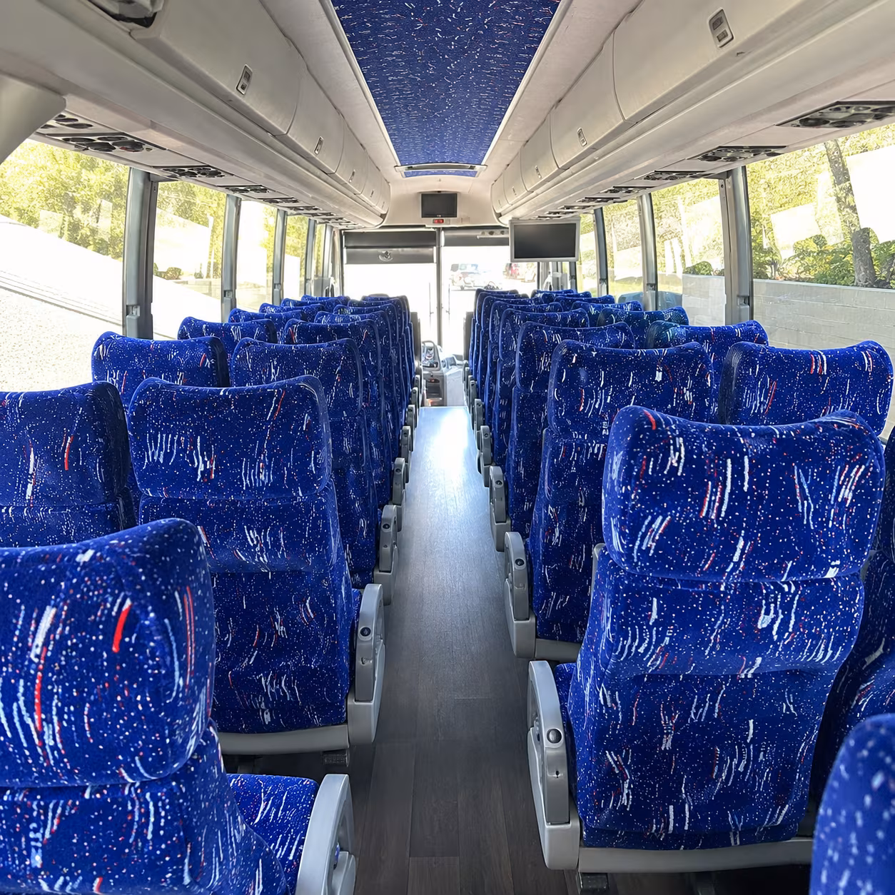 homestead charter bus services interior