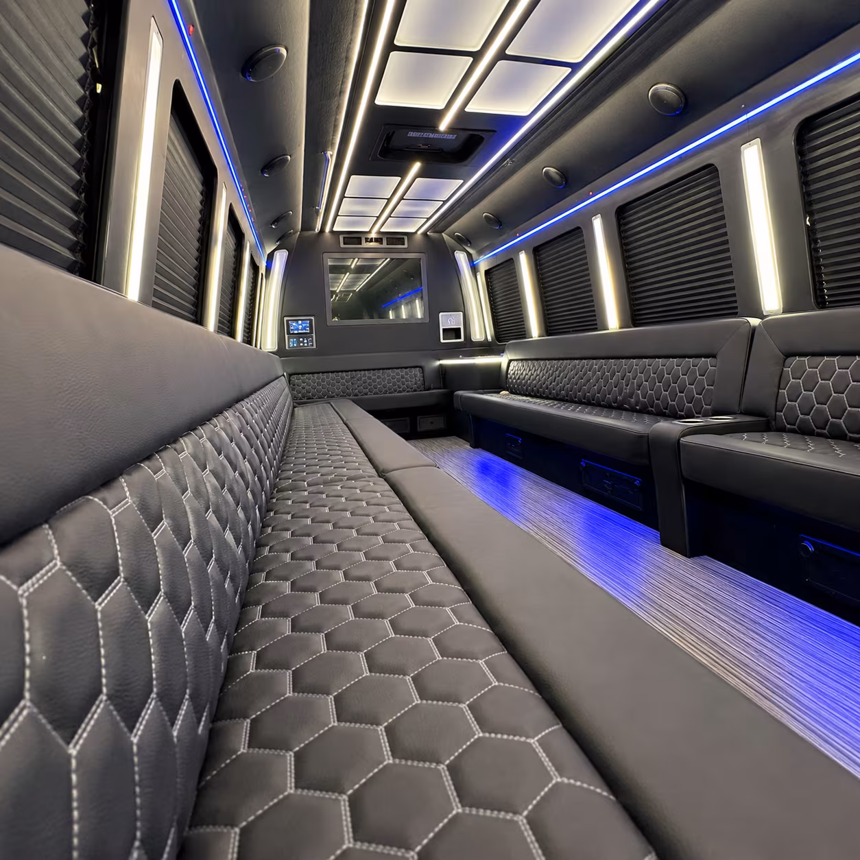 party buses with the amenities your group actually wants